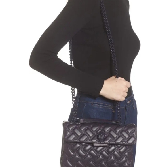 Kensington Drench Leather Shoulder Bag KURT GEIGER LONDON - Picture 7 of 16